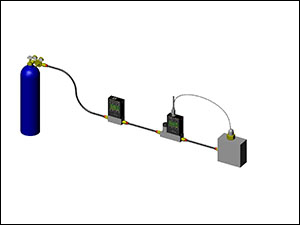Система контроля вакуума с внешним ионизационным вакуумметром